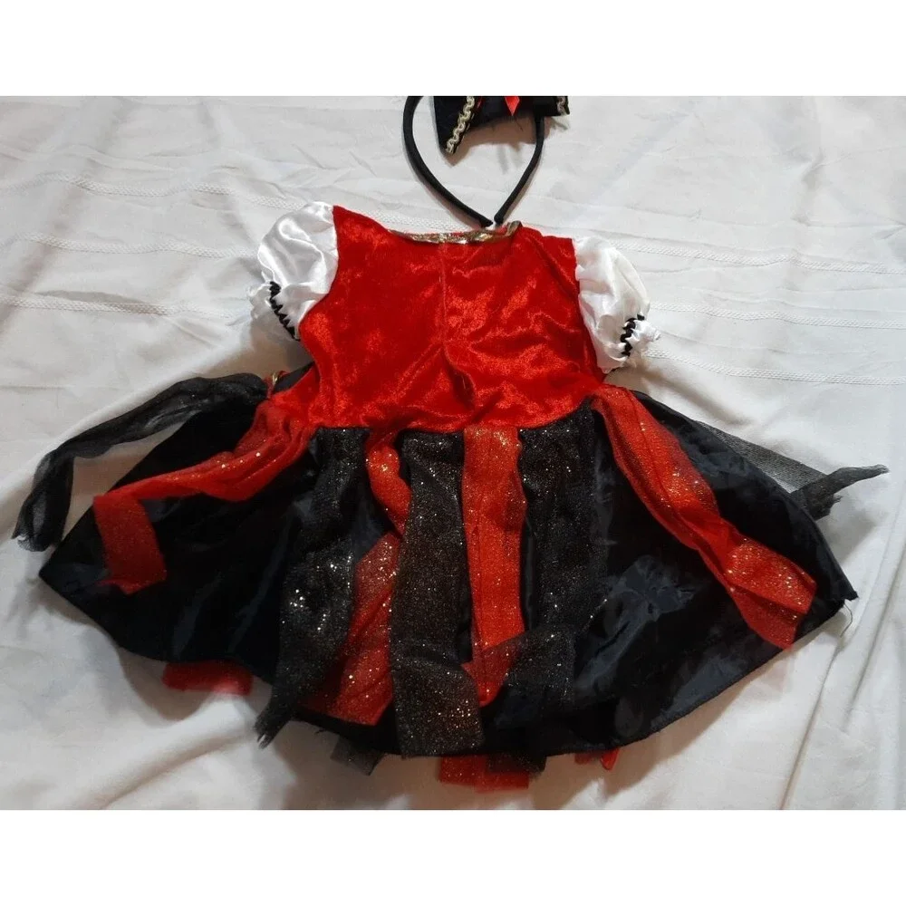 Baby Girls Pirate Costume 6 to 12 Months Dress & Headband